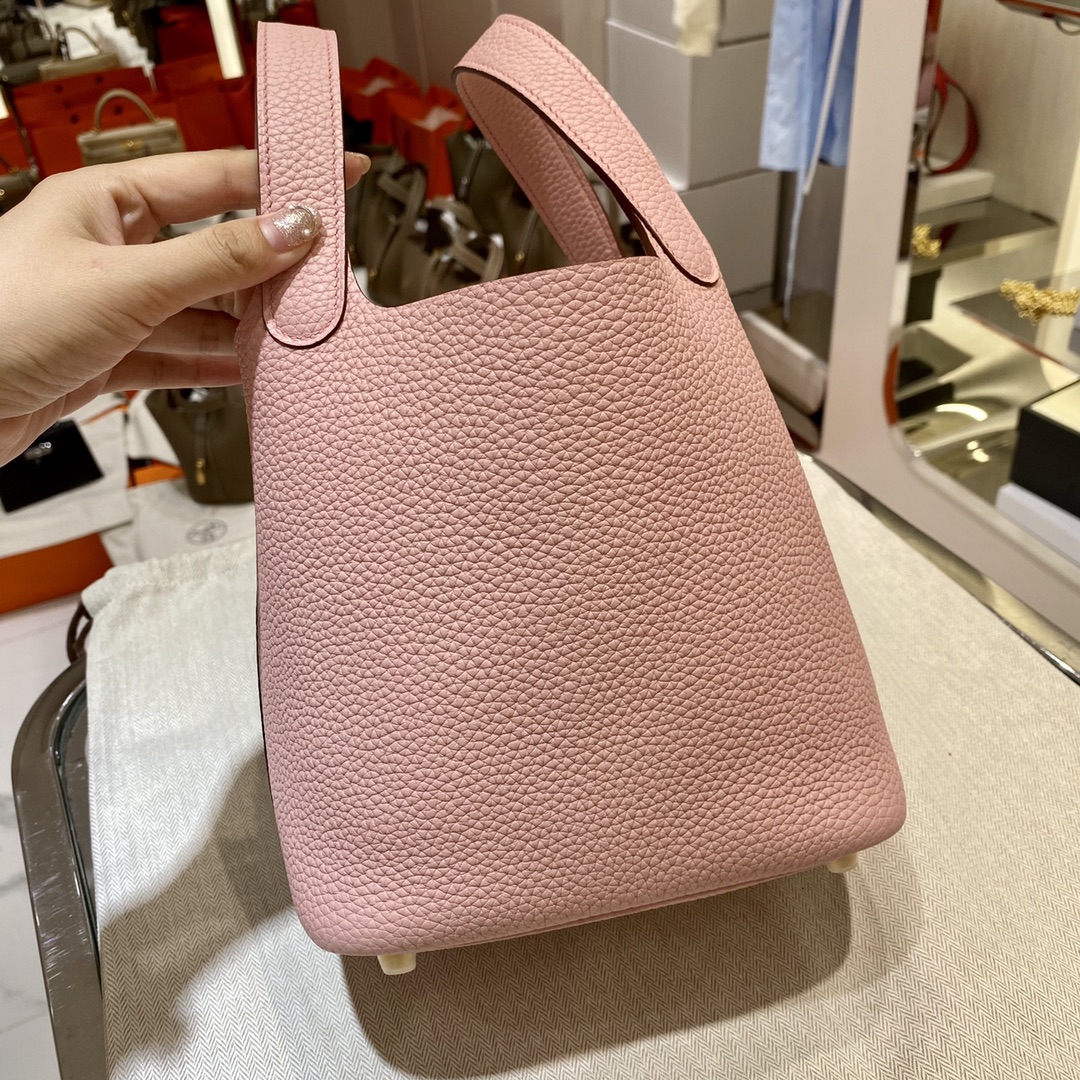 에르메스 피코탄 락18 핑크 금장